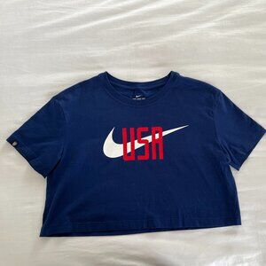 Nike Crop USA T-shirt, Medium